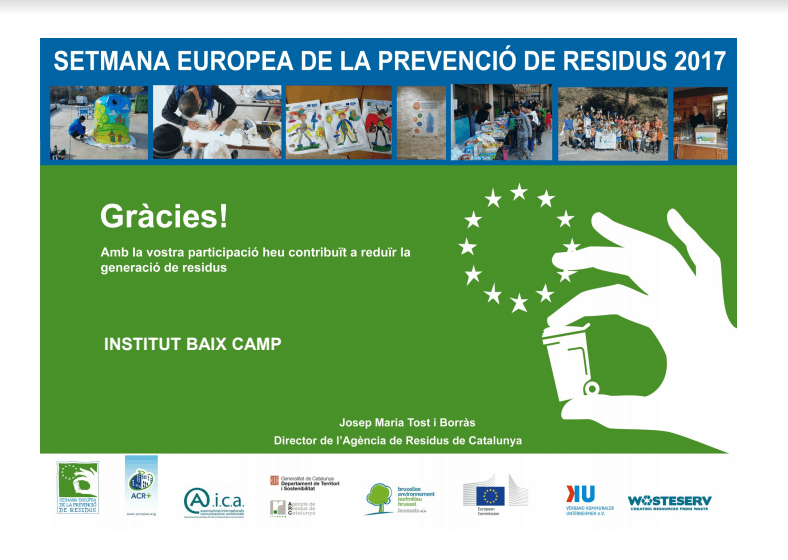 IX edició de la Setmana Europea de la Prevenció de Residus 2017